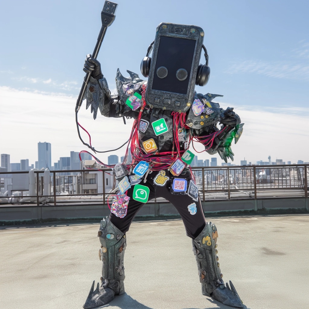 スマホ怪人軍団 1枚目