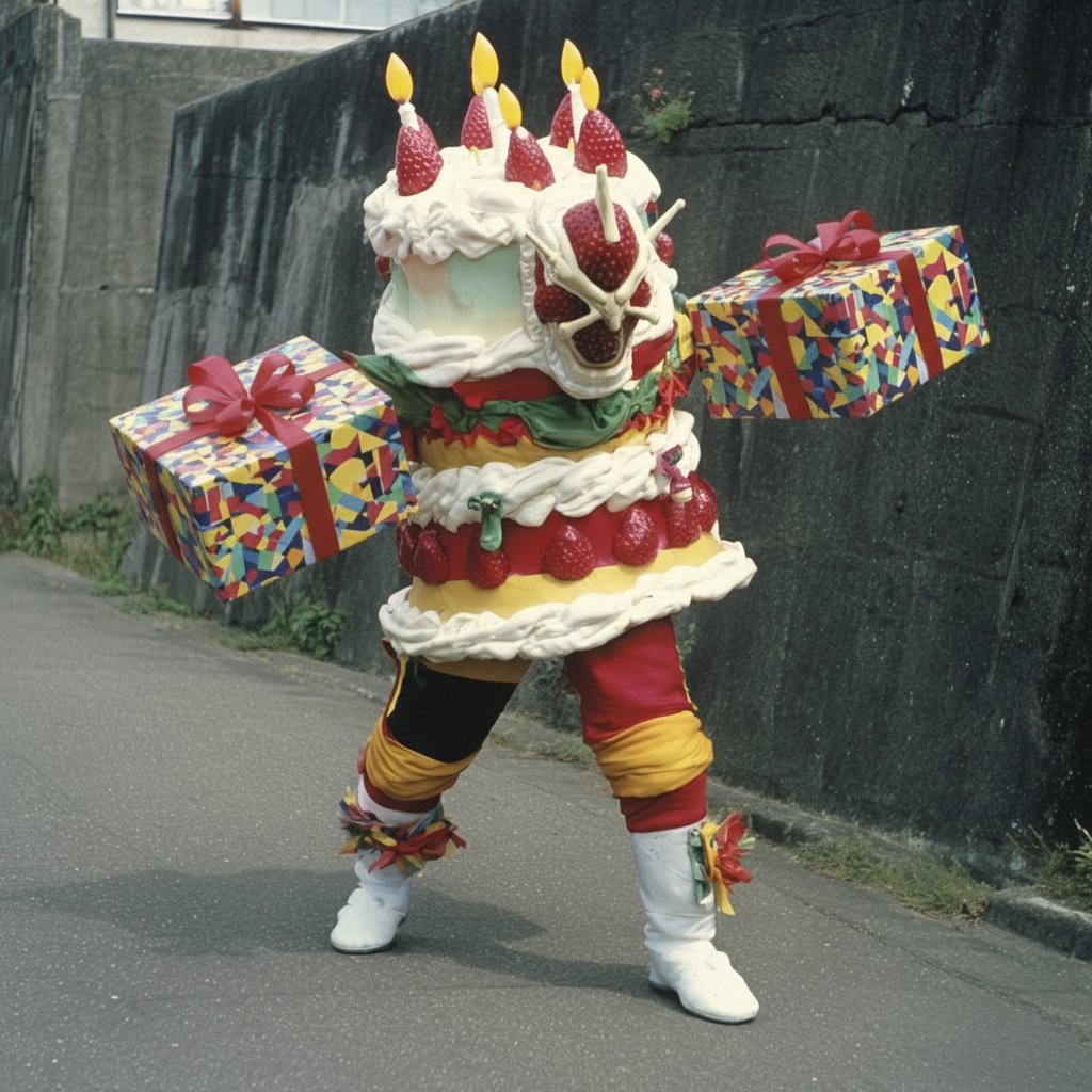ケーキ怪人 1枚目