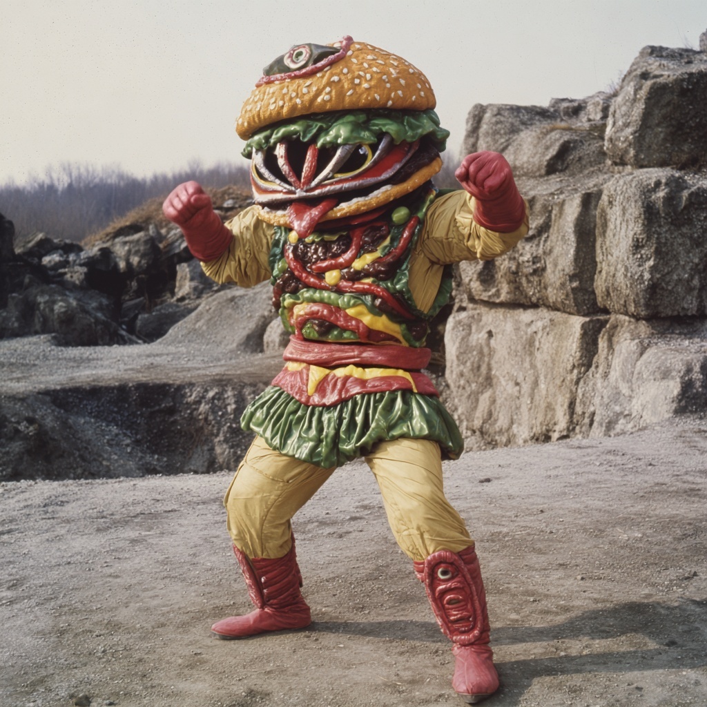ハンバーガー怪人 1枚目
